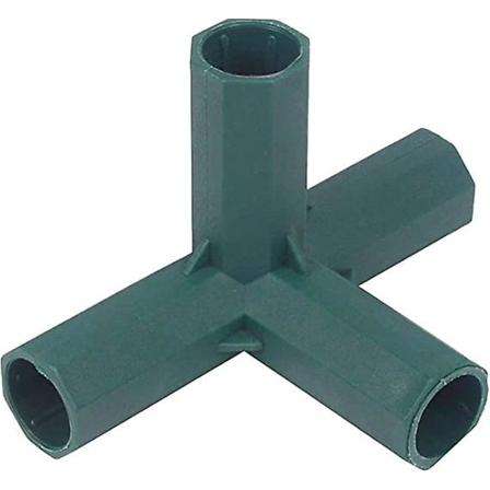 10 kpl 3-tie 11 mm kyynärpää PVC-putkiliitin Rakenna raskaan kasvihuoneen runko Huonekaluliittimet Telttayhteys(4-tie)
