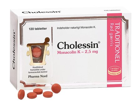 Pharma Nord Cholessin Rød Gærris 120 tabl., Helse & Madvarer, Kosttilskud, Øvrige Kosttilskud