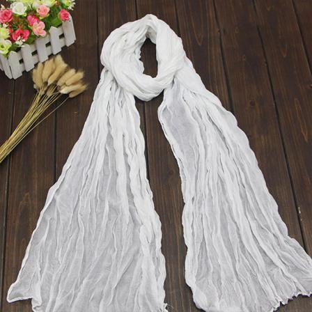 Kvinnor Bomull Linne Vanlig Wideshawl Headwrap Scarf