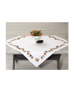 Stickpackung Decke Herbstlaub