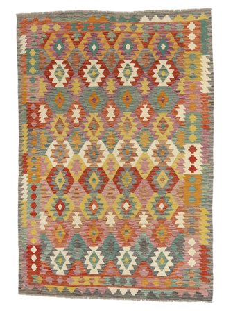 Kelim Afghan Old Style Matta Orientalisk (Ull, Afghanistan)