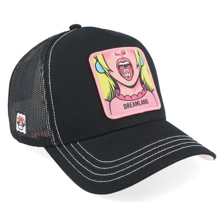 Capslab - Black trucker Czapka Z Daszkiem - Cute Dreamland Black Trucker @ Hatstore