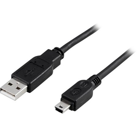 Deltaco USB til Mini-USB-kabel - 3m