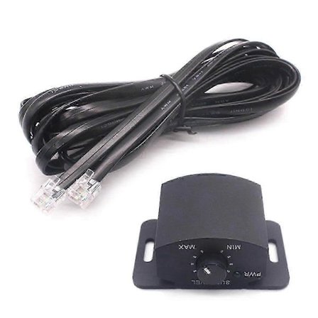 6-pins basskontrollknapp for forsterker og subwoofer fjernjustering