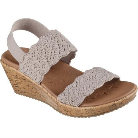 Skechers Dam/Dam Beverlee Timeless Touch Sandaler 7 UK Taupe