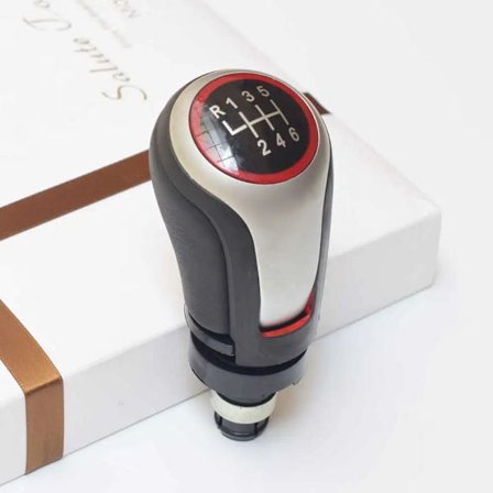 Växelspaksknopp för VW Volkswagen Golf 5/6 MK5/6 Scirocco (2009) Octavia Manuell Växelspaksknopp 5 6-växlad Handboll Bilstyling Matt-6-växlad