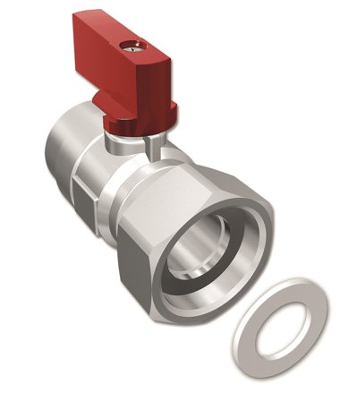 LK Systems 4814427 Kulventil 20 x 20 mm Rött vred, Installation