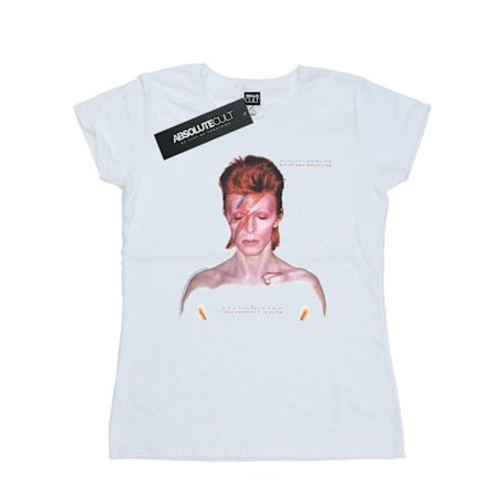 David Bowie Dam/Kvinnor Aladdin Sane Version Bomull T-shirt X