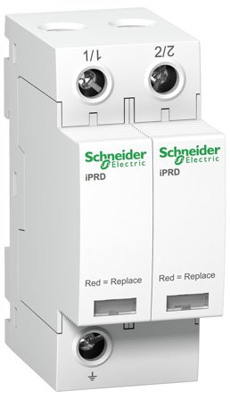 Schneider Electric A9L65201 Överspänningsskydd mot indirekta nedslag, iPRD 65R 2 ledare, Anslutningsdon & kablar