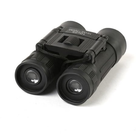 10X Kikkert Udendørs HD Højtydende Teleskop Metal Spejllegeme Lille Okular Producent Sort