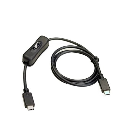 USB C till USB C Power Kabel USB C till USB C USB3.1 PD100W Laddningskabel för bärbar telefon med strömbrytare