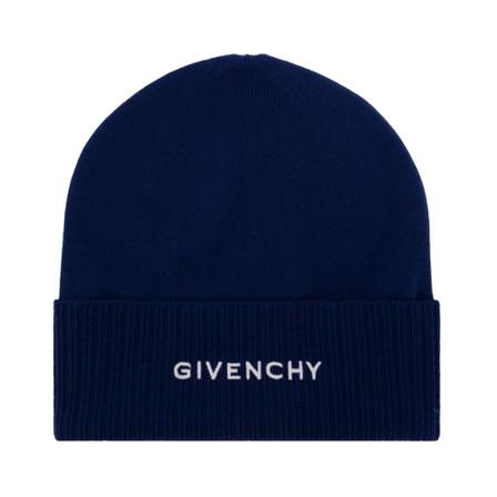 Givenchy Beanie with logo Blå, Herre Accessories, Størrelse: ONE Size