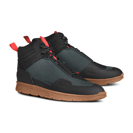 Zapatillas de Moto Ixon Hopper Tactic Verde/Negro/Rojo 41