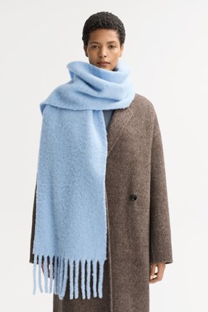 Soft Goat - Wool scarf - Schal aus Kaschmir - One Size - Retro Blue