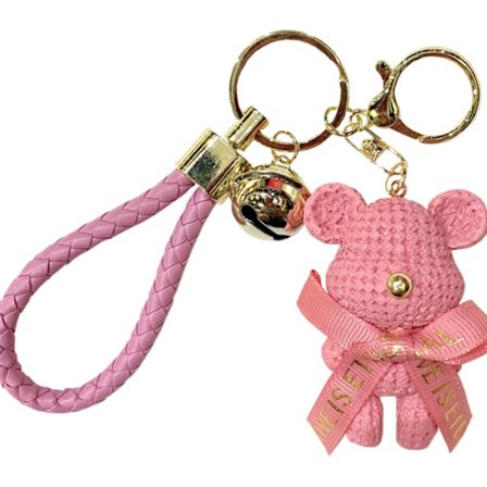 3-pack Creative Cartoon Nordic Resin Bear Nyckelring Modeväska Tillbehör - stock