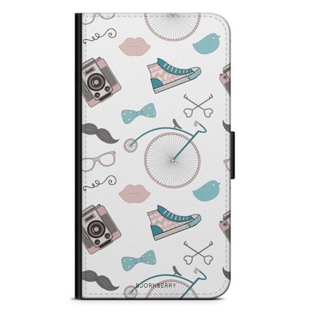 Bjornberry Plånboksfodral Moto G30 -Hipster Mönster