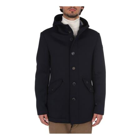 Bob, Single-Breasted Coats Zwart, Heren, Maat:L