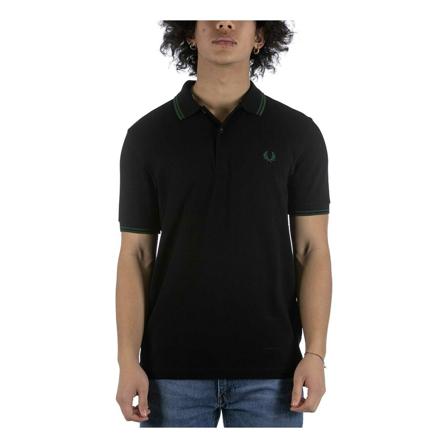 Fred Perry Polo Shirts , Zwart , Heren , Maat: S