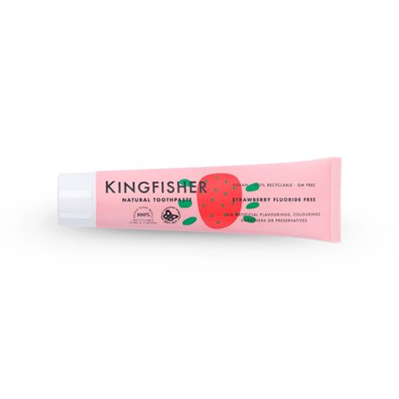 Kingfisher Tannkrem Barn Jordbær Fluorfri 100 ml