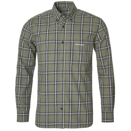 Chevalier Men's Bear Shirt Men long-sleeved shirts Green S