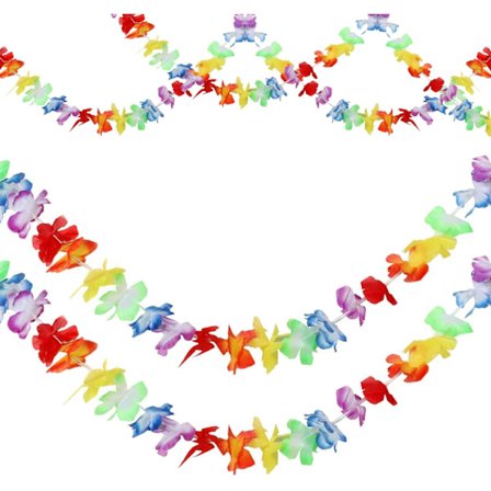 4 pakkausta 10 jalkaa (3m) Havaijin juhlaseppele - Trooppinen kukka Lei-seppele Pa