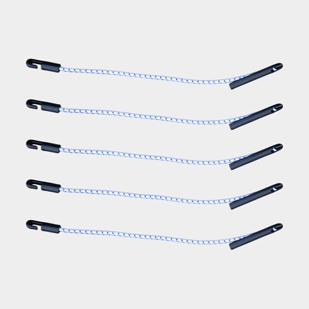 Cinghie per teloni / cinghie elastiche con fermo ad ancora NOCK Armor Pro, confezione da 5