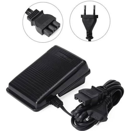 Symaskinefodpedal - Reservedele - Sort - Nem at installere og holdbar