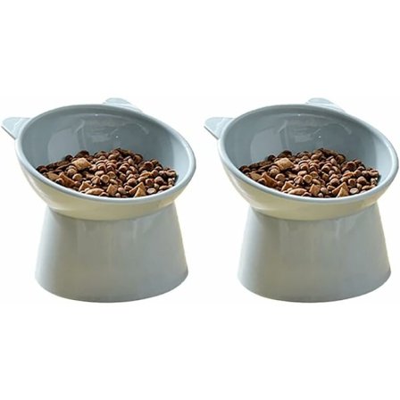 Kissanruoka- ja vesikulho, koiranruokakulho, kohotettu kissanruokakulho, oksennusta ehkäisevä kissanruokakulho, liukumaton ruoka- ja vesikulho, 