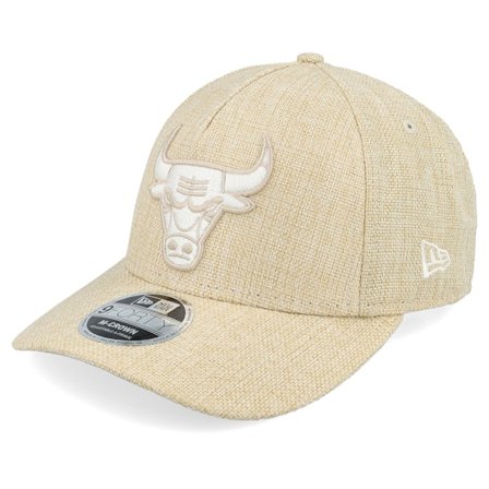 New Era - Chicago Bulls 9FORTY M-crown Cotton Weave Stone A-frame Adjustable Adjustable Beige Cap - NBA @ Hatstore