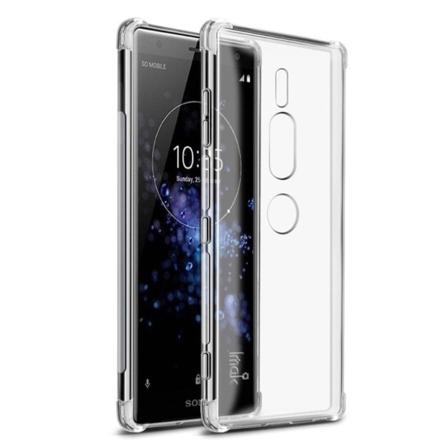 Sony Xperia XZ2 Premium IMAK Iskukestävä Pehmeä Muovinen Takasuoja Kuori - Transparentti Transparent
