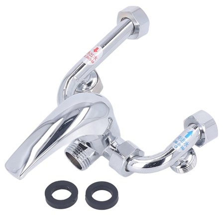 Blandningsventil för elektrisk varmvattenberedare i koppar, utanpåliggande U-böj, kall/varm omkopplare, duschkran, vatteninlopp G1/2in, universaldelar