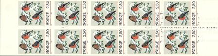 Norge 1985 - AFA 944Cv-944Ch - Frimærkehæfte - Postfrisk