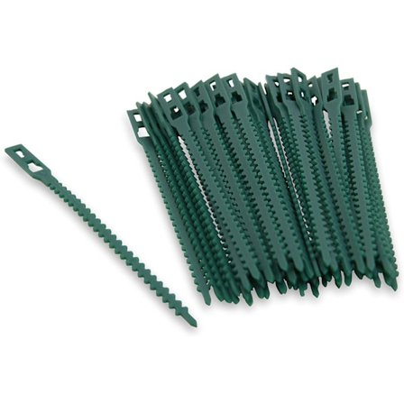 Växtbindare, grön, 130 mm, 50-pack