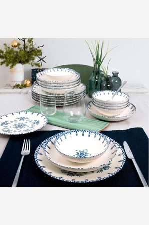 Hermia - Päivällisastiasto (24 osaa) - Valkoinen - Astiastot - - Homeroom