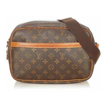 Louis Vuitton Vintage Pre-owned Reporter PM Monogram Crossbody Tas , Bruin , Dames , Maat: ONE Size Vintage Tassen