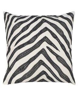 Putetrekk Hank med brodert sebramønster Svart