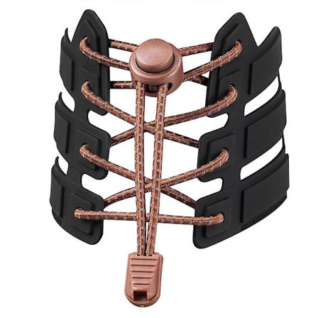 2 par elastiske snørebånd med hurtigudløsning - Hurtig snøresystem for unik komfort og stærkt hold (120 cm)