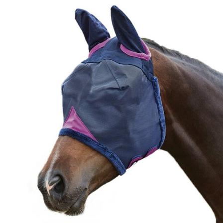 Weatherbeeta Comfitec Horse Flugmask Med Öron Cob Marinblå/lila