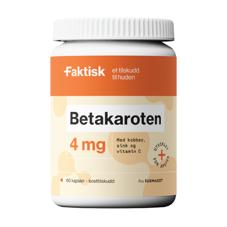 Faktisk Betakaroten 4 mg kapsler, 60 stk.