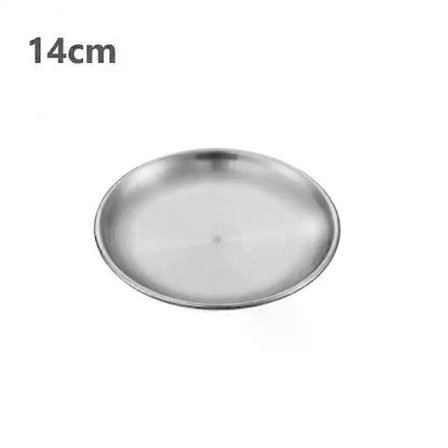 Campingtallerken Rustfrit Stål Service Madbeholder Picnicfad Kogegrej_jar