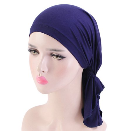 Hodeskjerf Dame Hodeplagg Turban Beanie Caps for Kvinner Jenter, Dame Beanie Lue Komfortabel Stilig Pre-Hodeskjerf, cellegiftlue