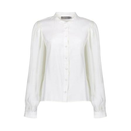 Geisha Glossy Blouse , Wit , Dames , Maat: L