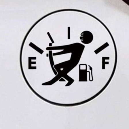 Morsom Dekal for Bensinlokk på Bil, Kreative Dekaler for Bil Morsom St