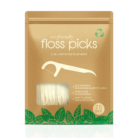 Effektiv tandrengöring Naturliga tandpetare tandtråd för kvinnor och män