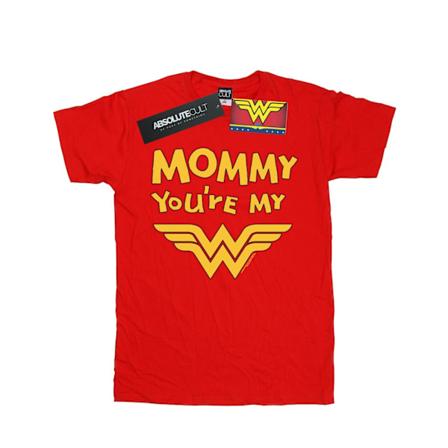 DC Comics Girls Wonder Woman Mummy You ́re My Hero Bomull T-shirt Red 5-6 Years