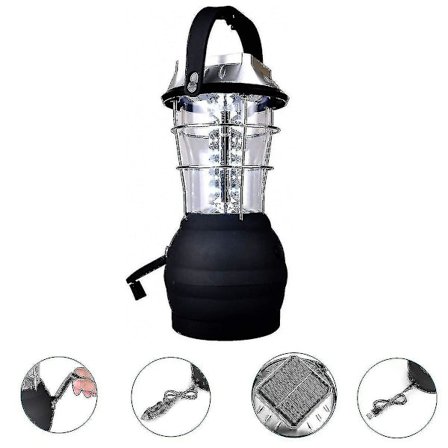 Camping Lanterns Led Solar Lamp Håndsveiv Dynamo Vanntett