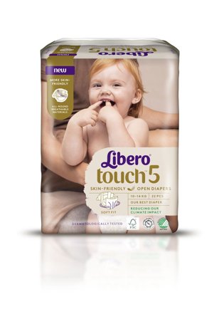 Libero Touch 5 åpne bleier 10-14 kg 22 stk
