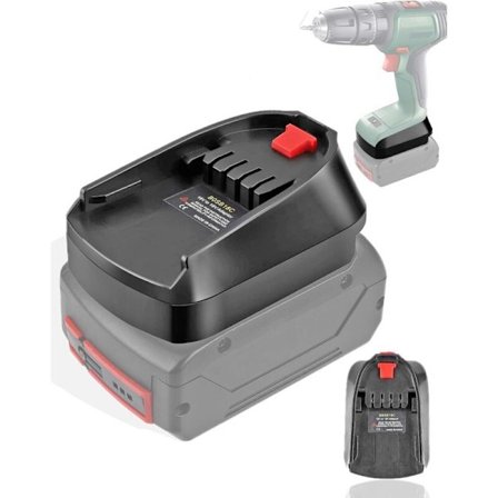 BOSB18C Batteriadapter til Bosch Professional 18V System Batteri GBA 18V Batteri BAT609 BAT610 BAT618 BAT619 Virker i Bosch 18V PBA System Elværktøj