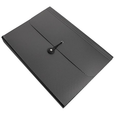 1 stk trekkspillmappe, bærbar dokumentorganisator