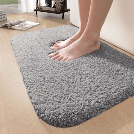 Badematte 50 x 80 cm, Sklisikker absorberende badematte, Baderomsru